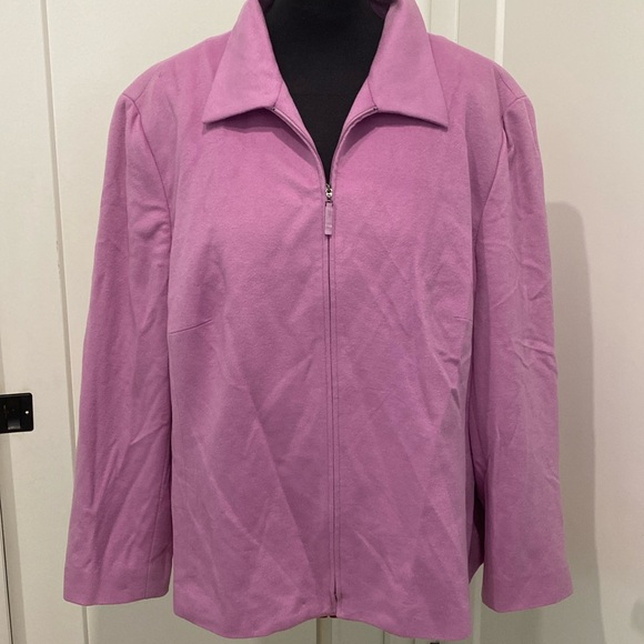 Dana Buchman 💯% Cashmere Full Zip Lightweight Fully Lined Jacket |Size 3X - Picture 1 of 13